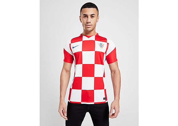 Nike Maillot Domicile Croatie 2020 Homme - White/University Red/Bright Blue, White/University Red/Br