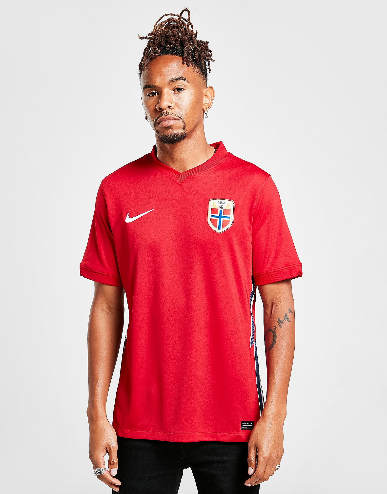Nike Norway 2020/21 Home Shirt - Red/White - Mens, Red/White