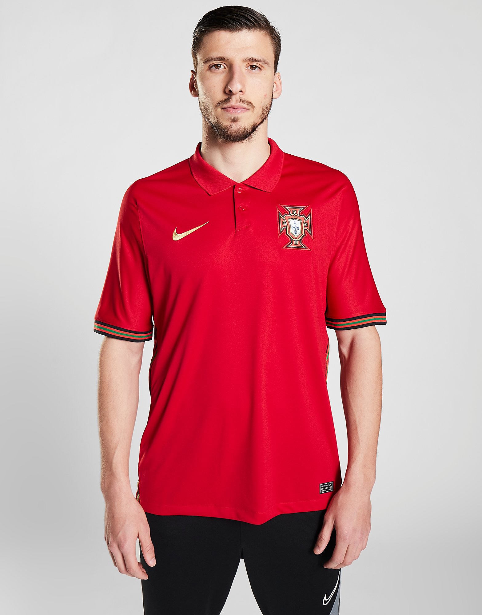 

Nike Portugal 2020/21 Home Shirt - Gym Red/Metallic Gold - Mens, Gym Red/Metallic Gold