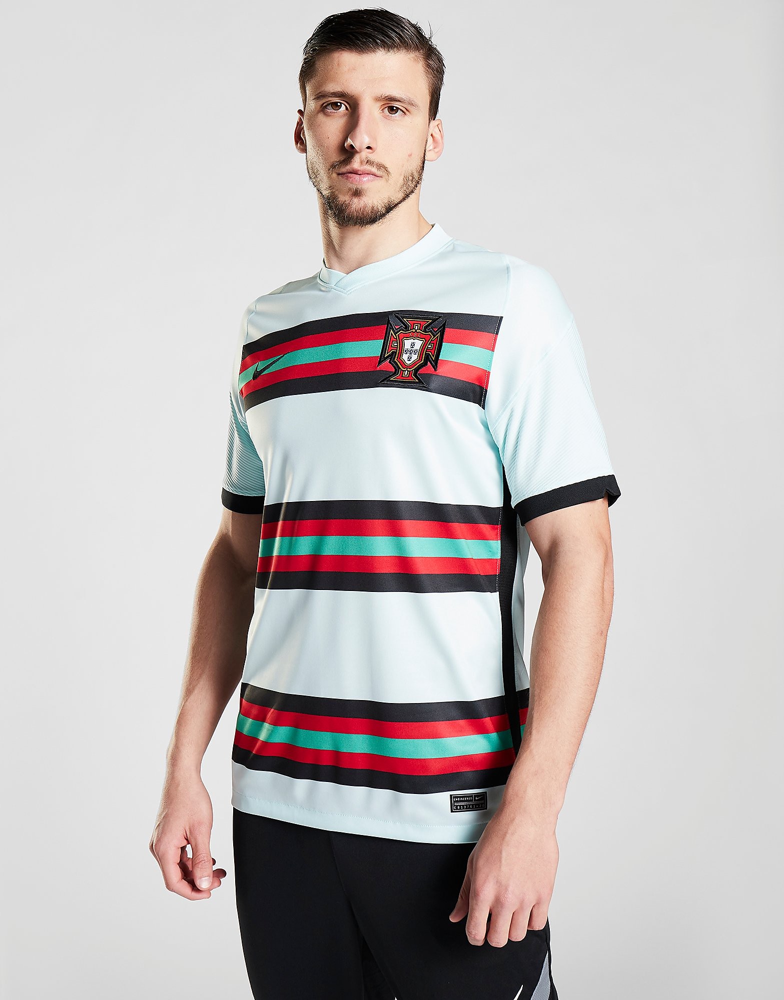 

Nike Portugal 2020/21 Away Shirt - Teal Tint/Black - Mens, Teal Tint/Black