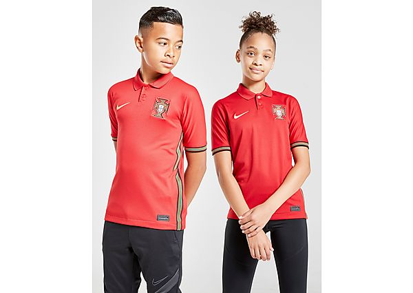 Nike Maillot de football Portugal 2020 Stadium Home pour Enfant plus âgé - Gym Red/Metallic Gold, Gy