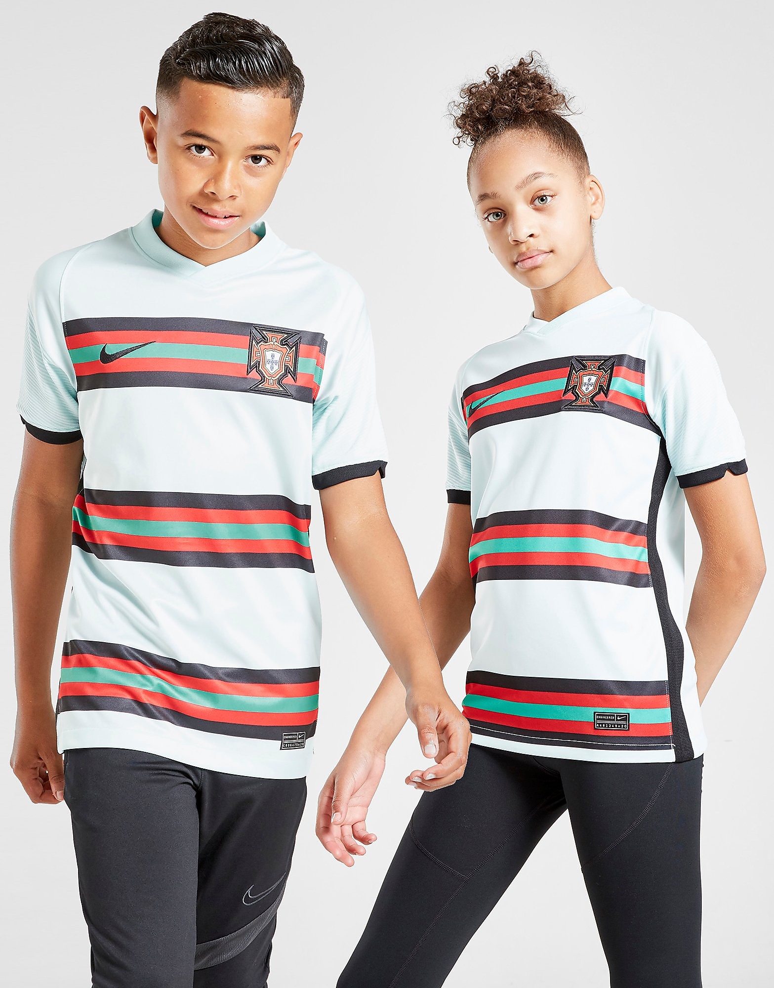 

Nike Portugal 2020/21 Away Shirt Junior - Teal Tint/Black - Kids, Teal Tint/Black
