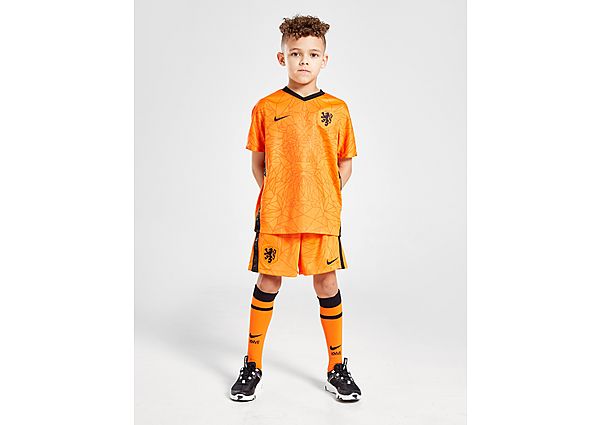 Nike Kit Domicile Pays-Bas 2020/21 Enfant - Safety Orange/Black, Safety Orange/Black