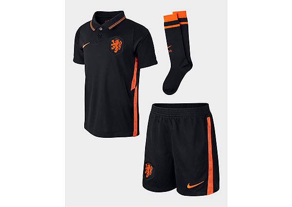 Nike Kit Extérieur Pays-Bas 2020/21 Enfant - Black/Safety Orange, Black/Safety Orange