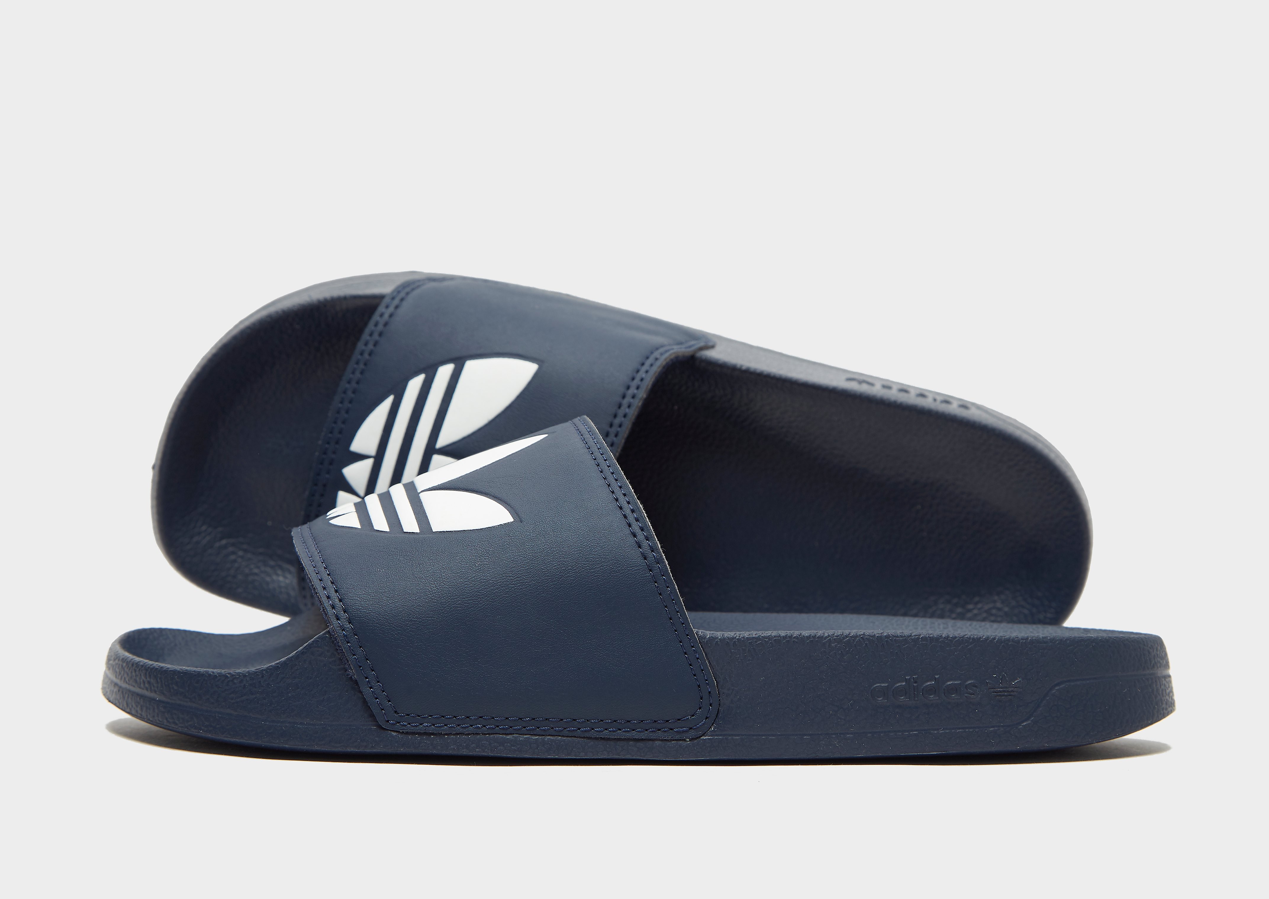 

adidas Originals ADILETTE - Collegiate Navy / Cloud White / Collegiate Navy - Womens, Collegiate Navy / Cloud White / Collegiate Navy