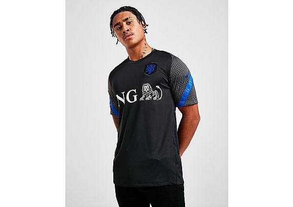 Nike Maillot Pays-Bas Strike Manches courtes Homme - Black/Black/Bright Blue/Bright Blue, Black/Blac