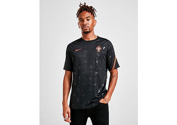 Nike Haut de football à manches courtes Portugal pour Homme - Black/Challenge Red/Challenge Red, Bla
