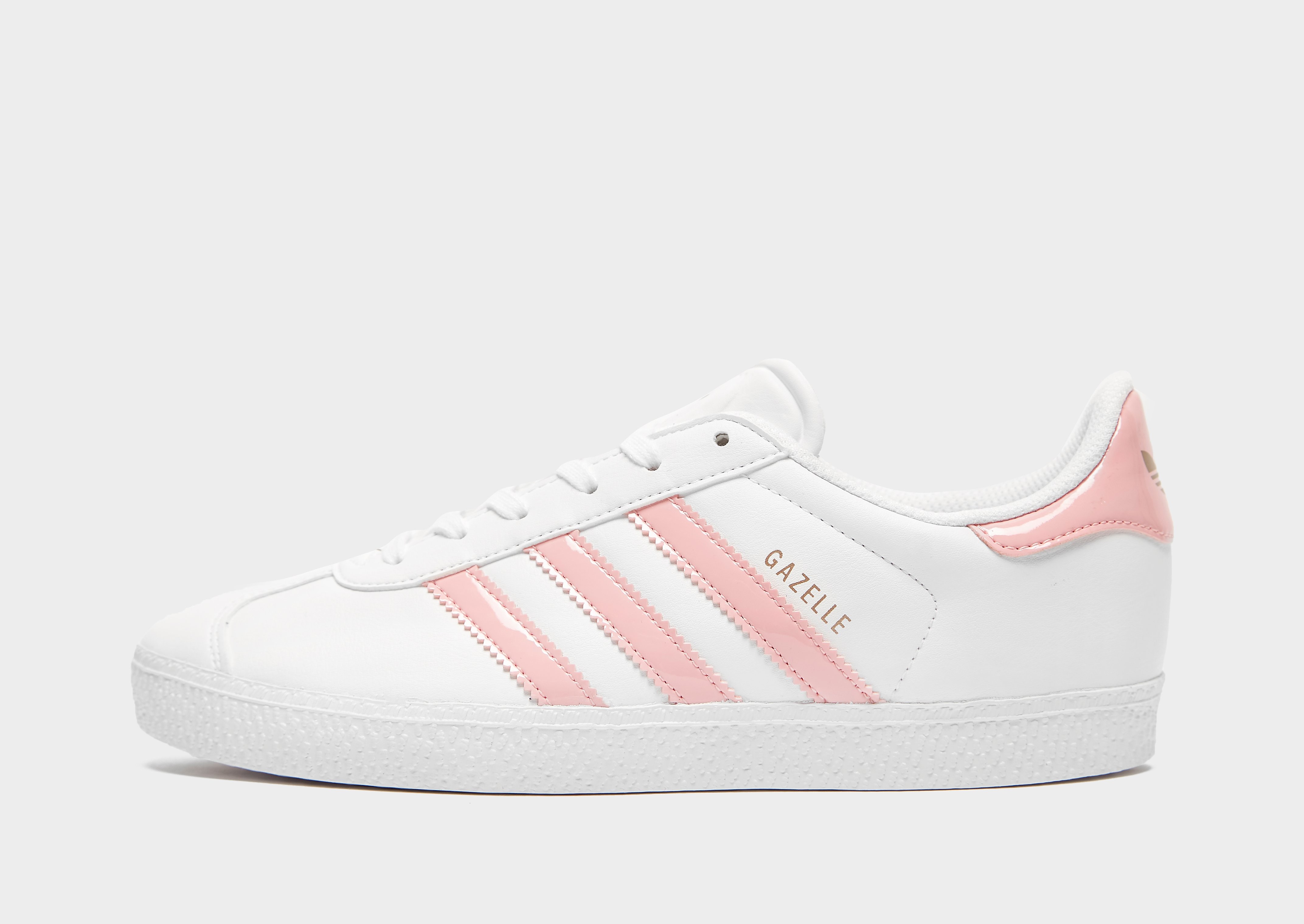 

adidas Originals Gazelle II Junior - Only at JD - WHITE/Pink - Kids, WHITE/Pink