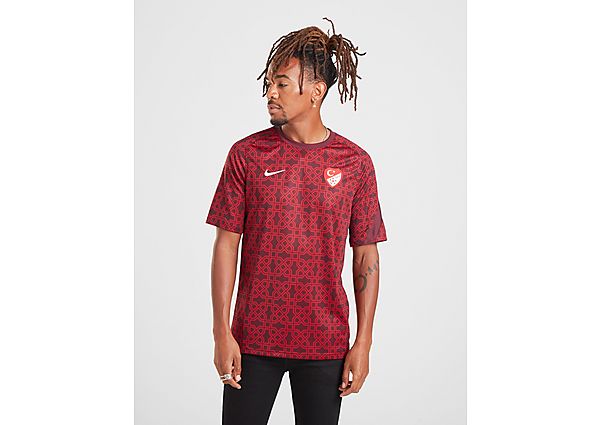 Nike Maillot D'avant-Match Turquie Homme - Gym Red/Night Maroon/White, Gym Red/Night Maroon/White