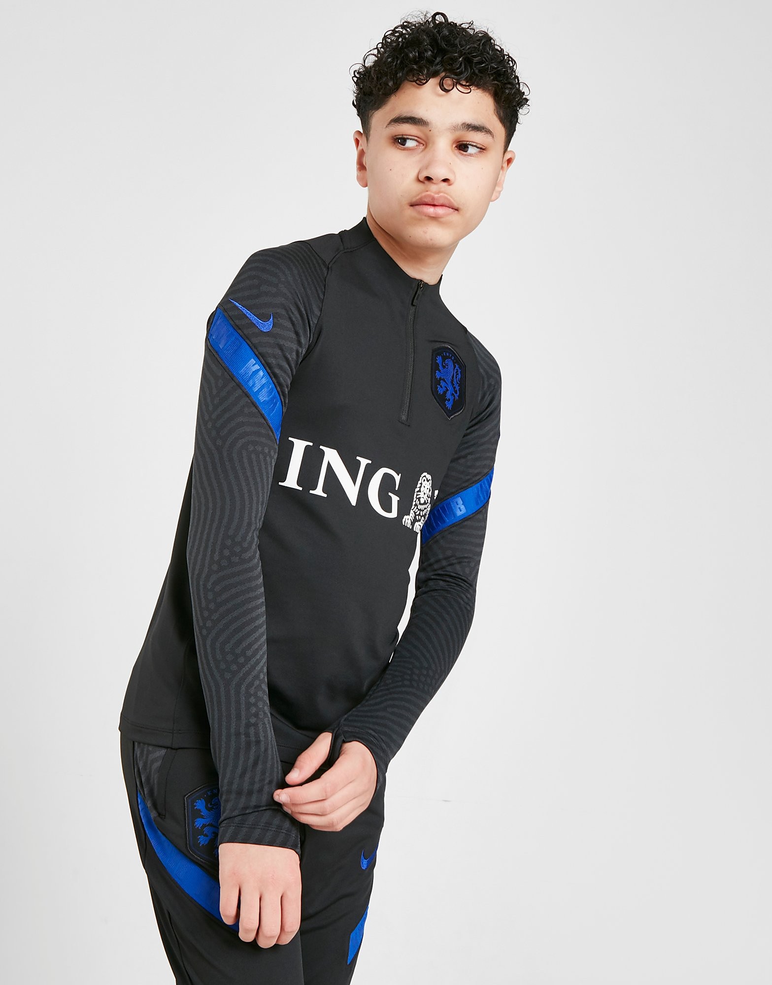 

Nike Netherlands Strike Drill Top Junior - Black/Black/Bright Blue/Bright Blue - Kids, Black/Black/Bright Blue/Bright Blue