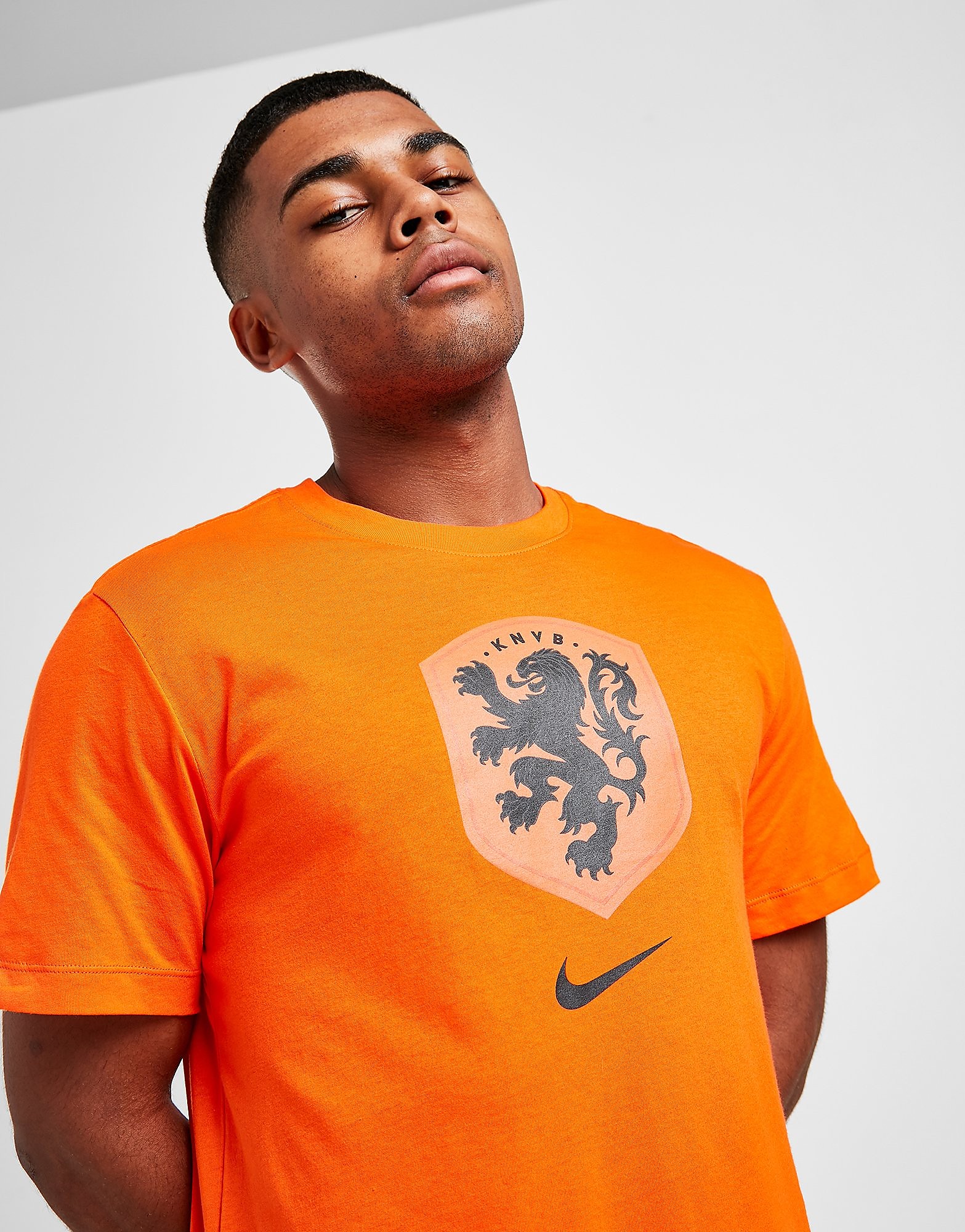 Nike Netherlands Crest T-Shirt - Safety Orange - Mens, Safety Orange