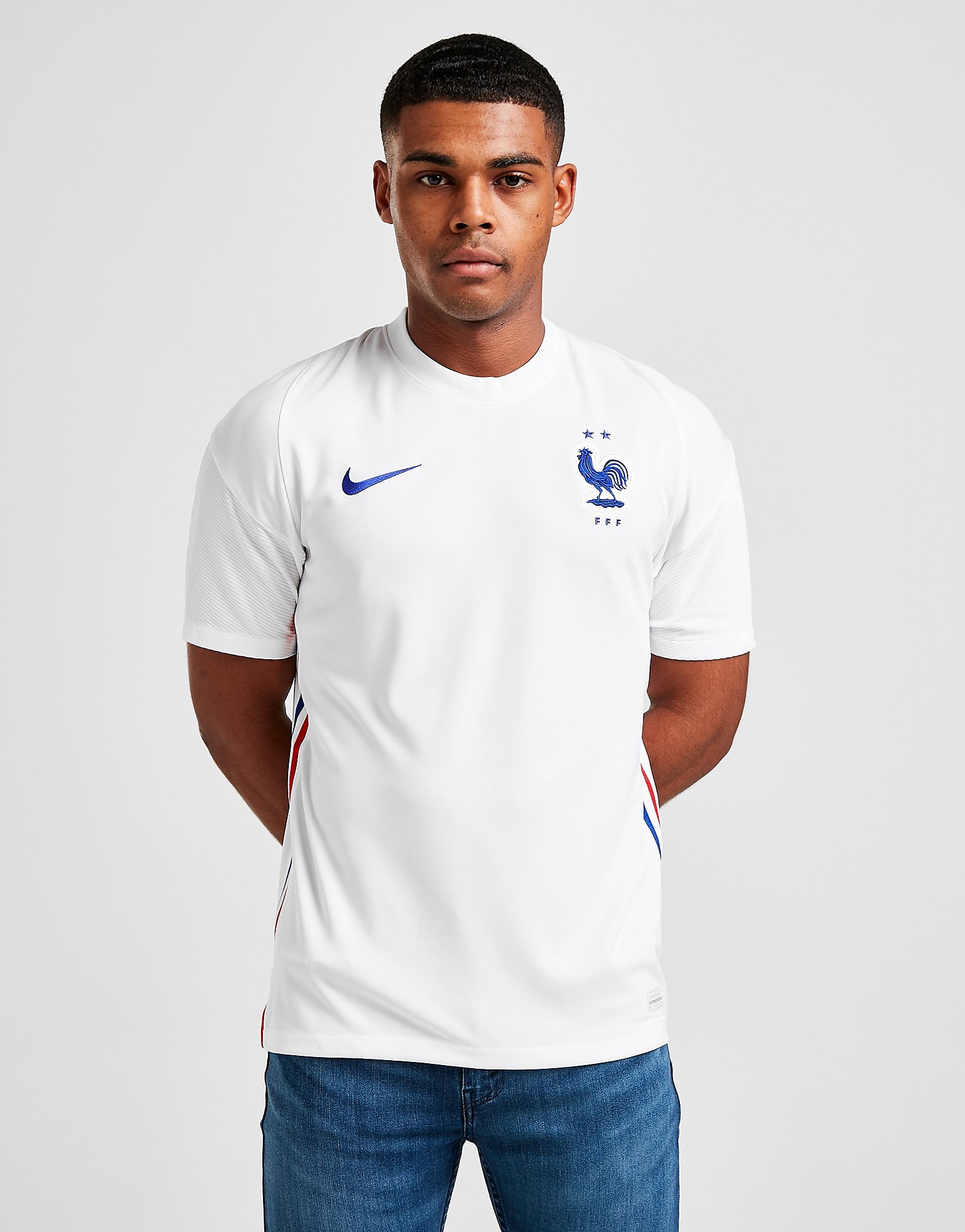 

Nike France 2020 Away Shirt - White/Concord - Mens, White/Concord
