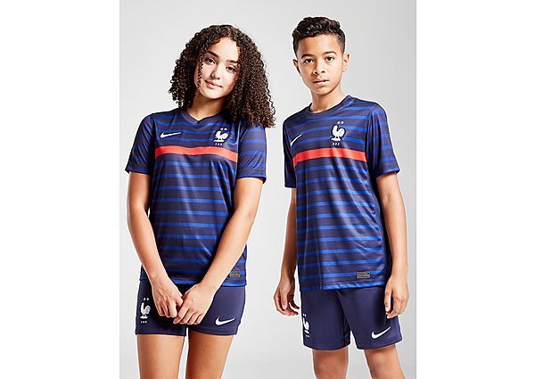 Nike Maillot Domicile France 2020 Junior;;; - Blackened Blue/White, Blackened Blue/White