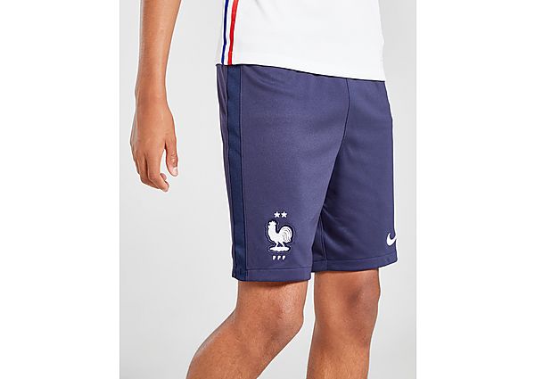 Nike Short Domicile France 2020 Junior - Blackened Blue/White, Blackened Blue/White