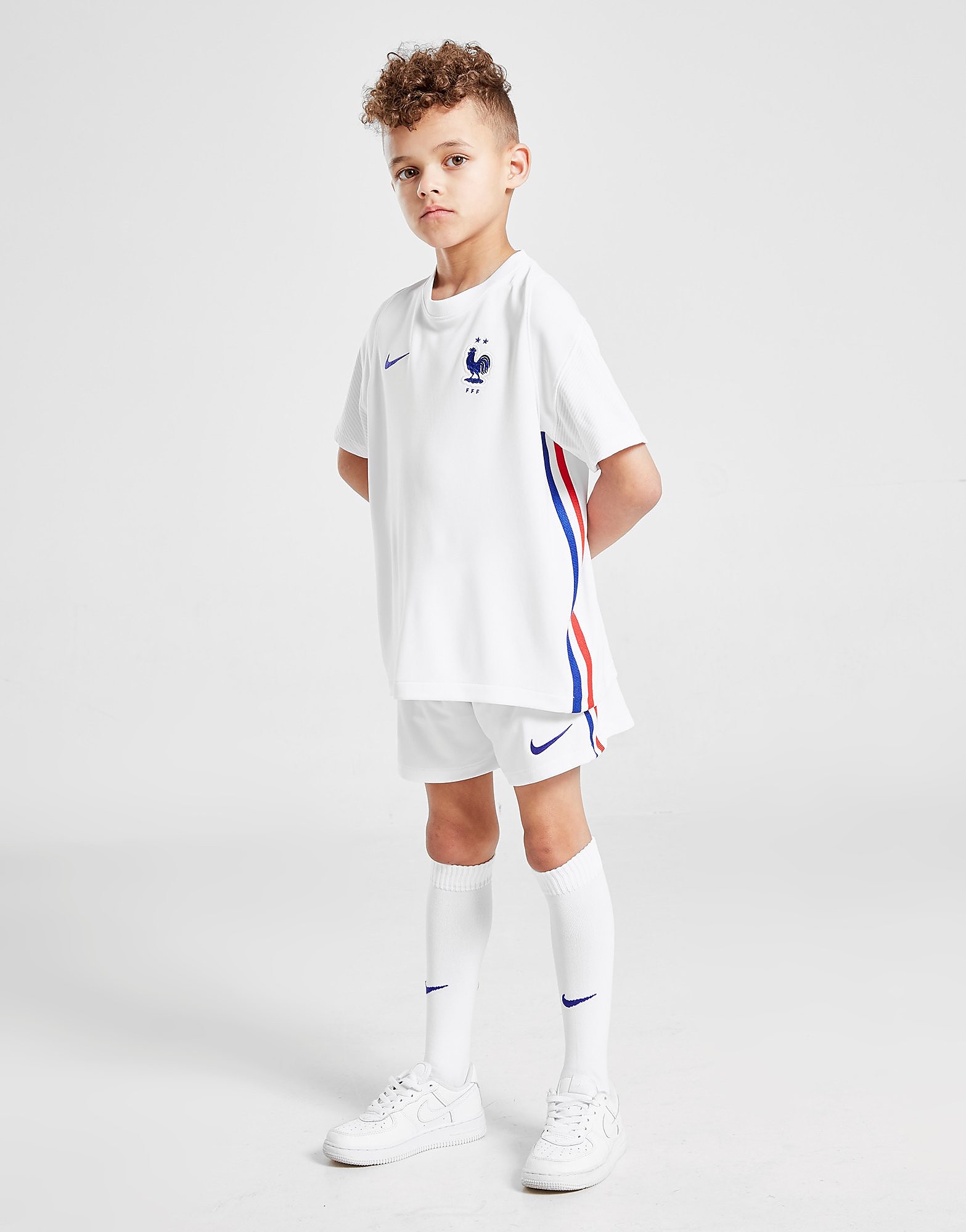 

Nike France 2020 Away Kit Children - White/Concord/Blue/Red - Kids, White/Concord/Blue/Red
