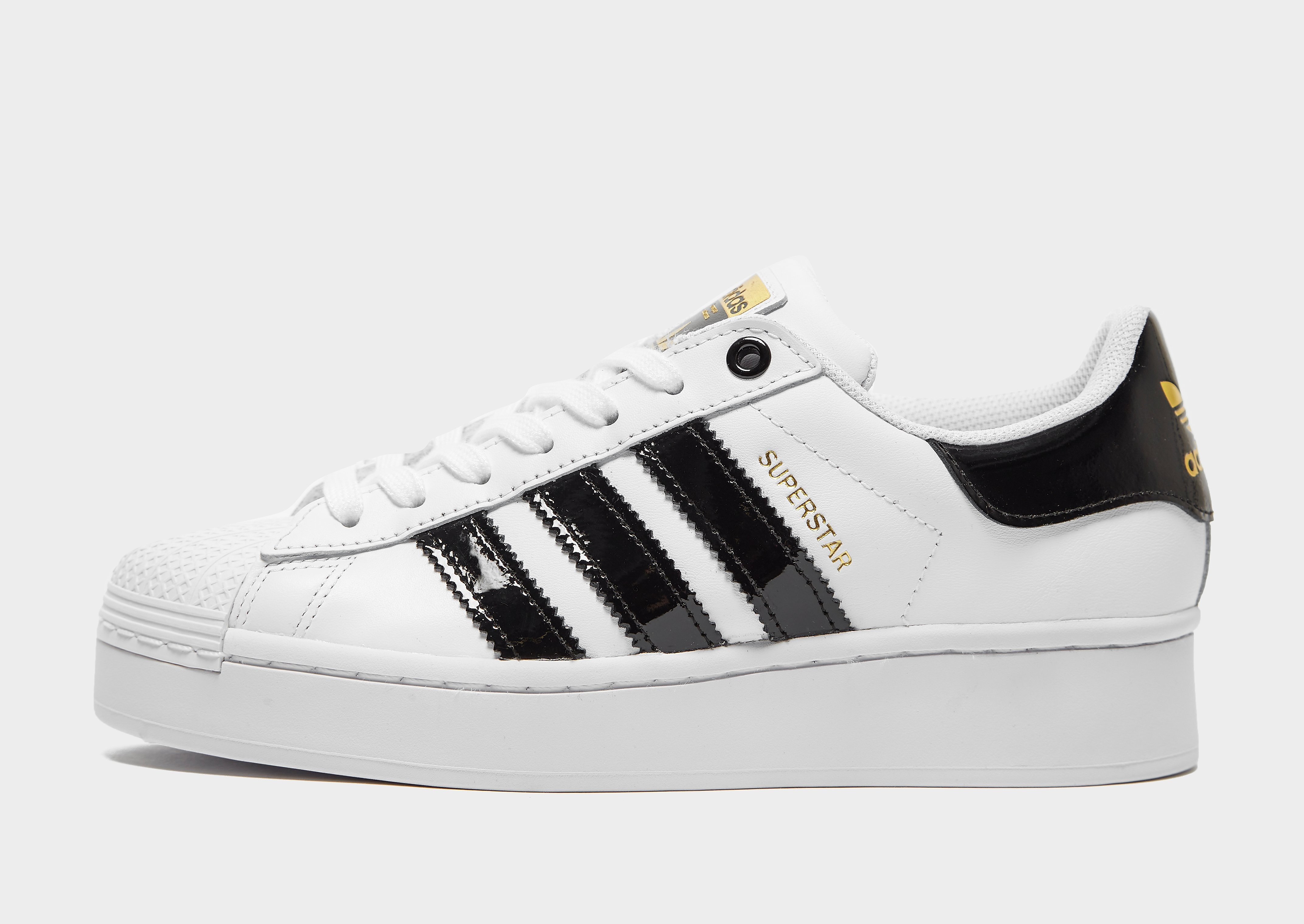 

adidas Originals Superstar Bold Women's - Cloud White / Core Black / Gold Metallic/Black, Cloud White / Core Black / Gold Metallic/Black