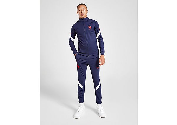 Nike Survêtement France Strike Junior - Blackened Blue/Blackened Blue/White/University Red, Blackene
