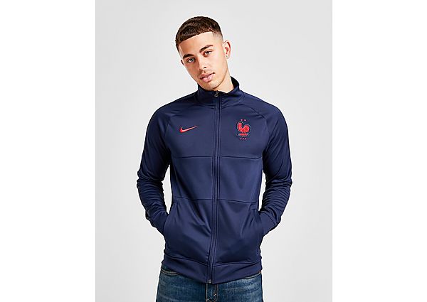 Nike Veste France I96 Homme - Blackened Blue/Blackened Blue/University Red, Blackened Blue/Blackened