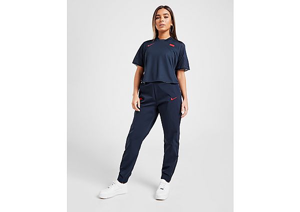 Nike Pantalon de Survêtement Woven FFF Femme - Dark Obsidian/University Red, Dark Obsidian/Universit