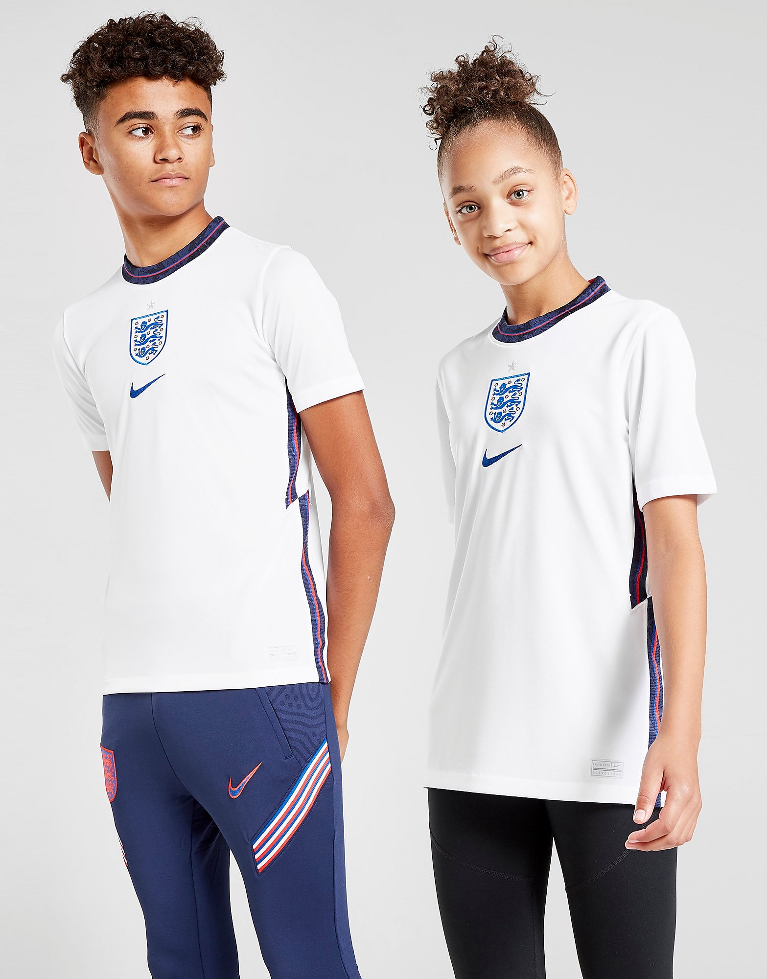 

Nike England 2020 Home Shirt Junior - White/Sport Royal - Kids, White/Sport Royal