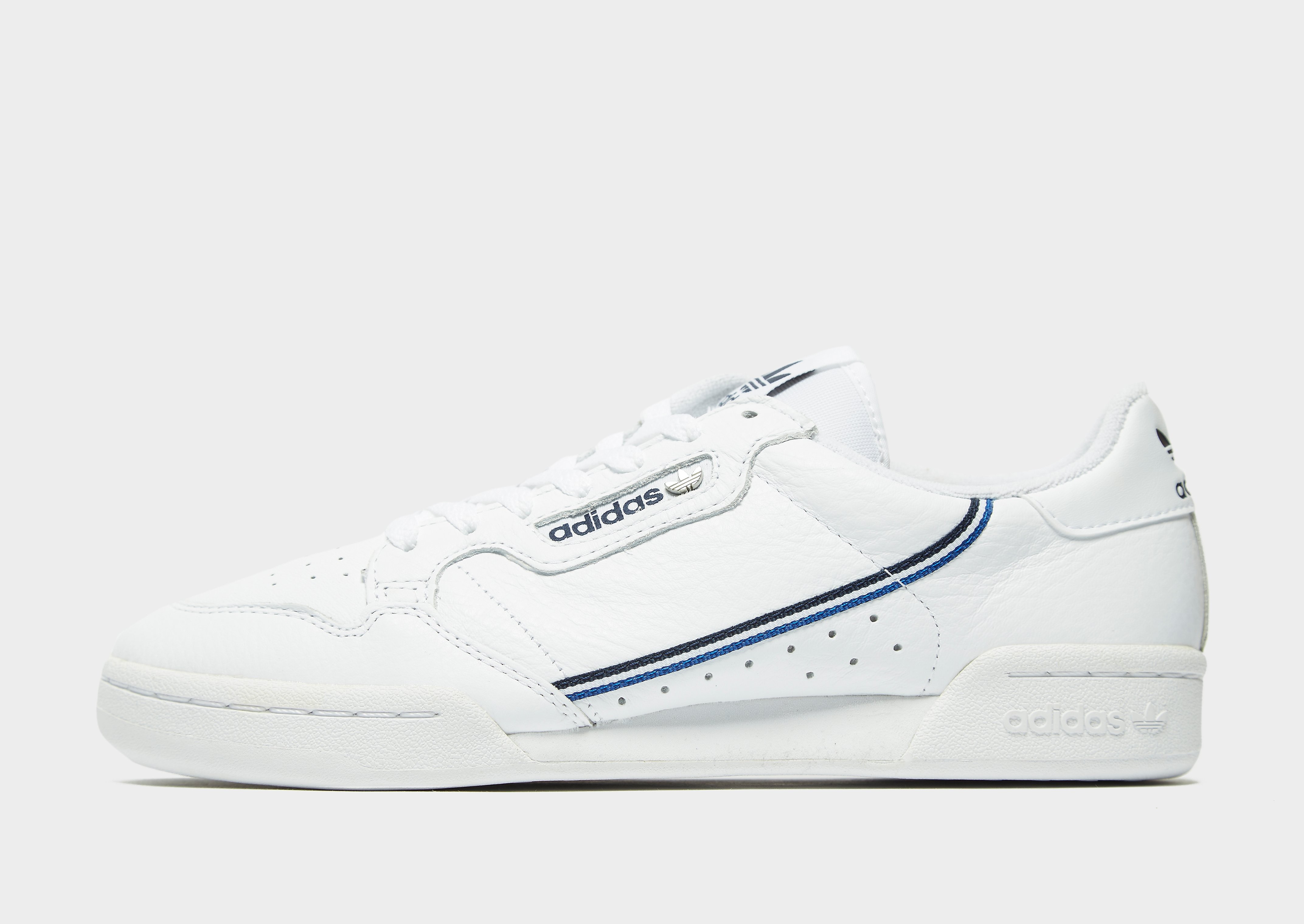 

adidas Originals Continental 80 - Only at JD - WHITE/Navy - Mens, WHITE/Navy