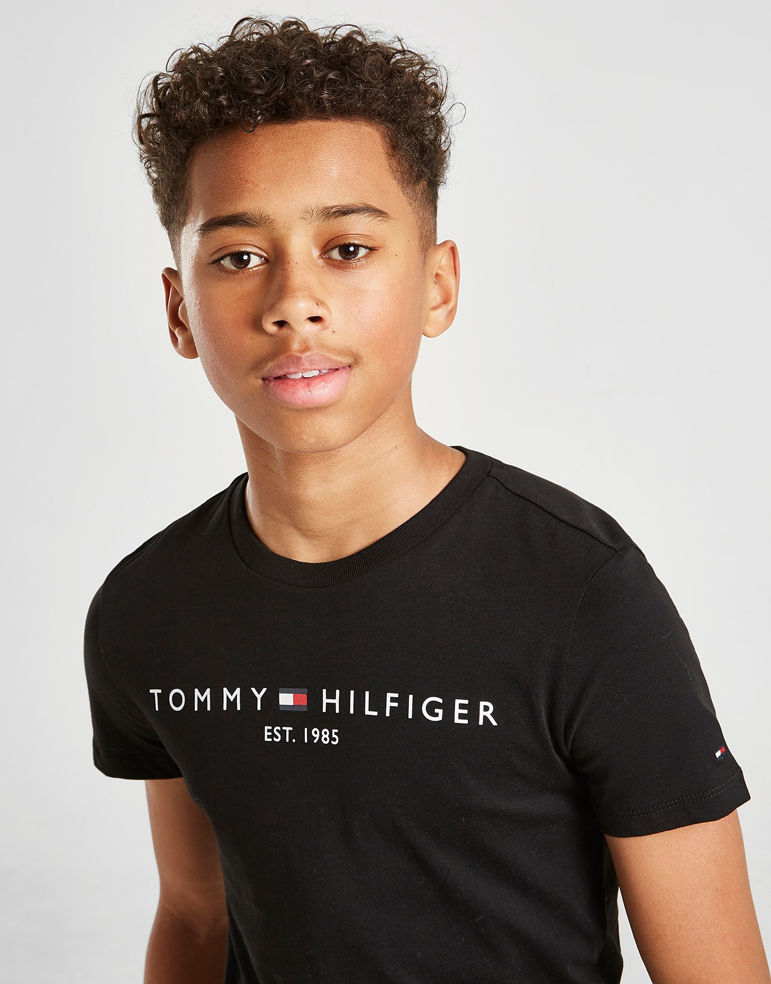 

Tommy Hilfiger Essential Short Sleeve T-Shirt Junior - Black - Kids, Black
