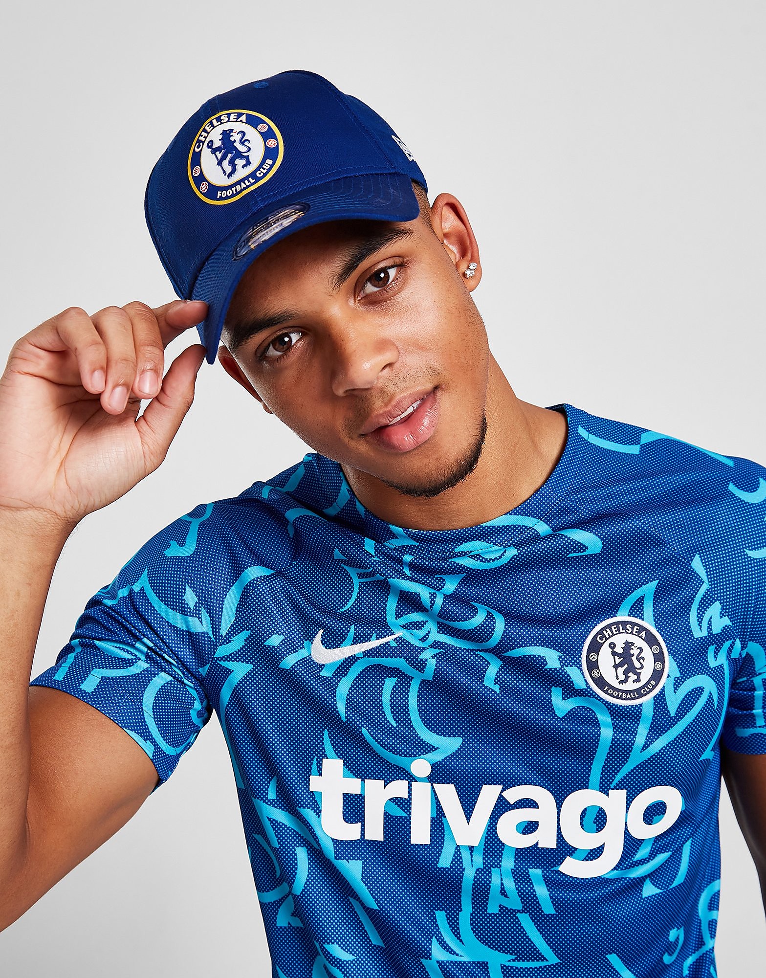 New Era 9FORTY Chelsea FC Cap - Blue - Mens, Blue