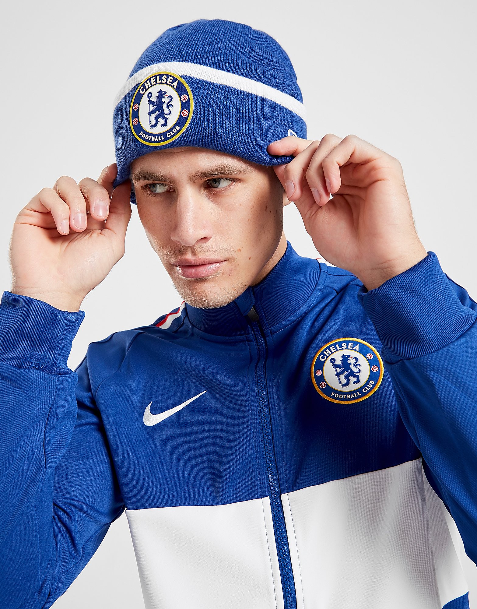 

New Era Chelsea FC Beanie Hat - Blue/White - Womens, Blue/White