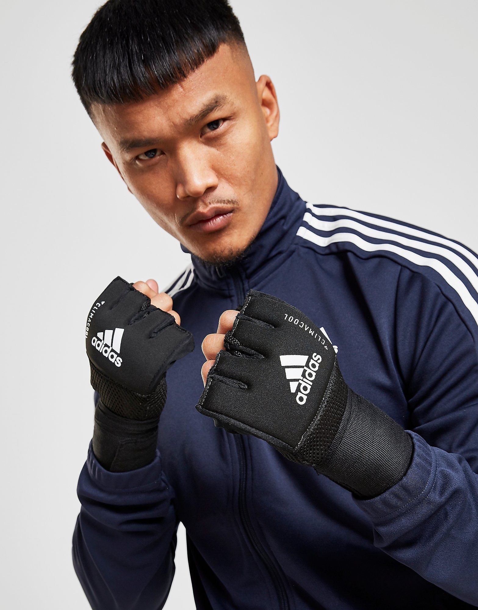 

adidas Quick Wrap Boxing Gloves - Black/White - Womens, Black/White