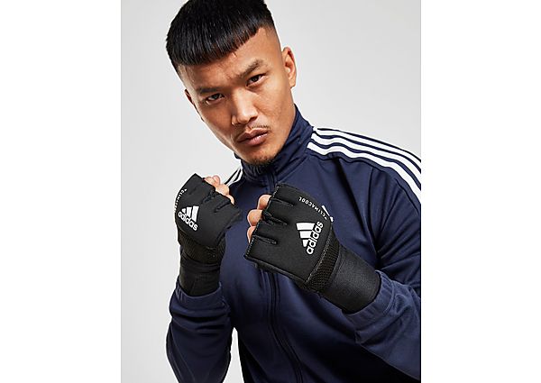 Adidas Quick Wrap Boxing Gloves - Black/White - Womens, Black/White