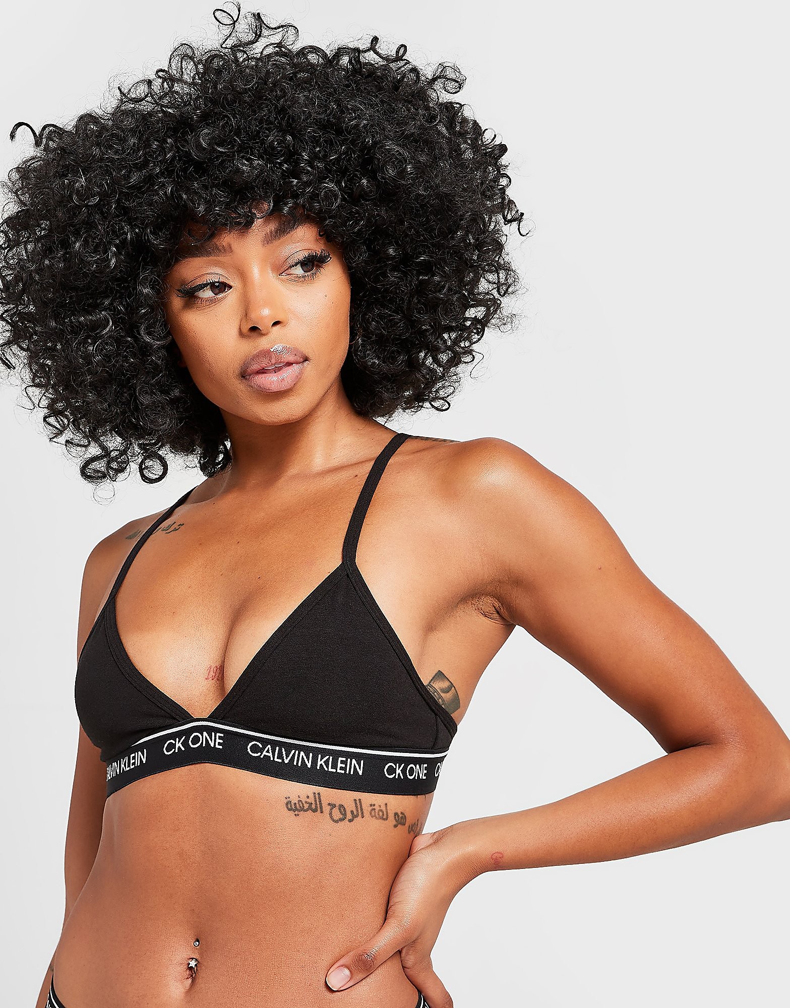 

Calvin Klein Underwear CK One Triangle Bra - Black - Womens, Black