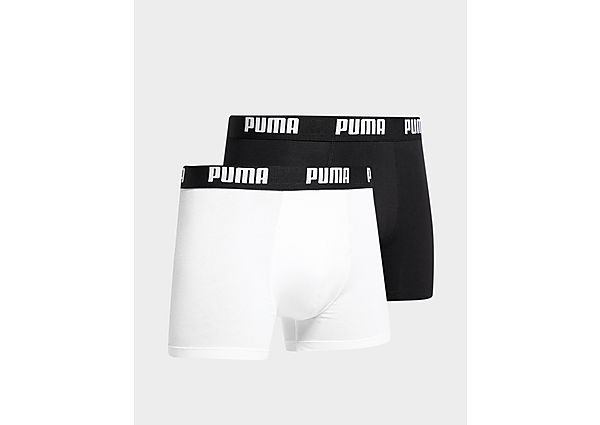 Puma 2 Pack Boxers Homme - White/Black, White/Black