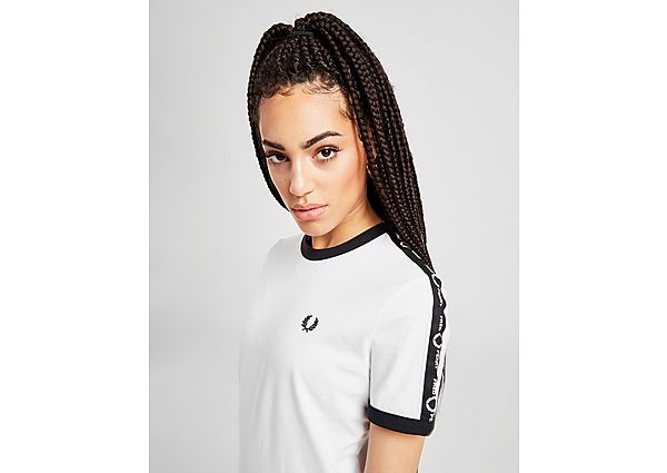 Fred Perry T-Shirt Tape Ringer Femme - White, White