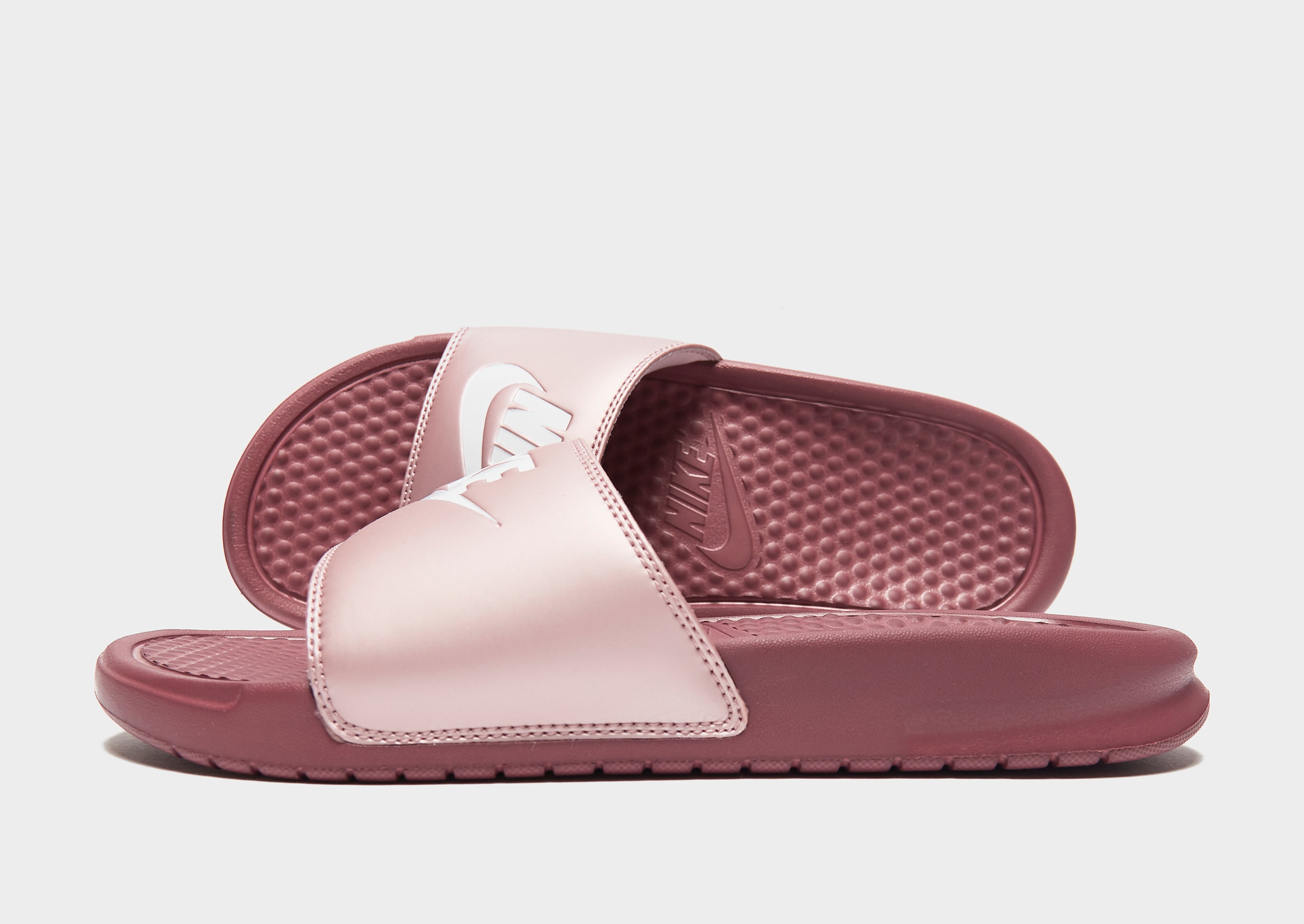 

Nike Benassi Just Do It Slides Women's - Shadow Berry/Plum Chalk/White, Shadow Berry/Plum Chalk/White