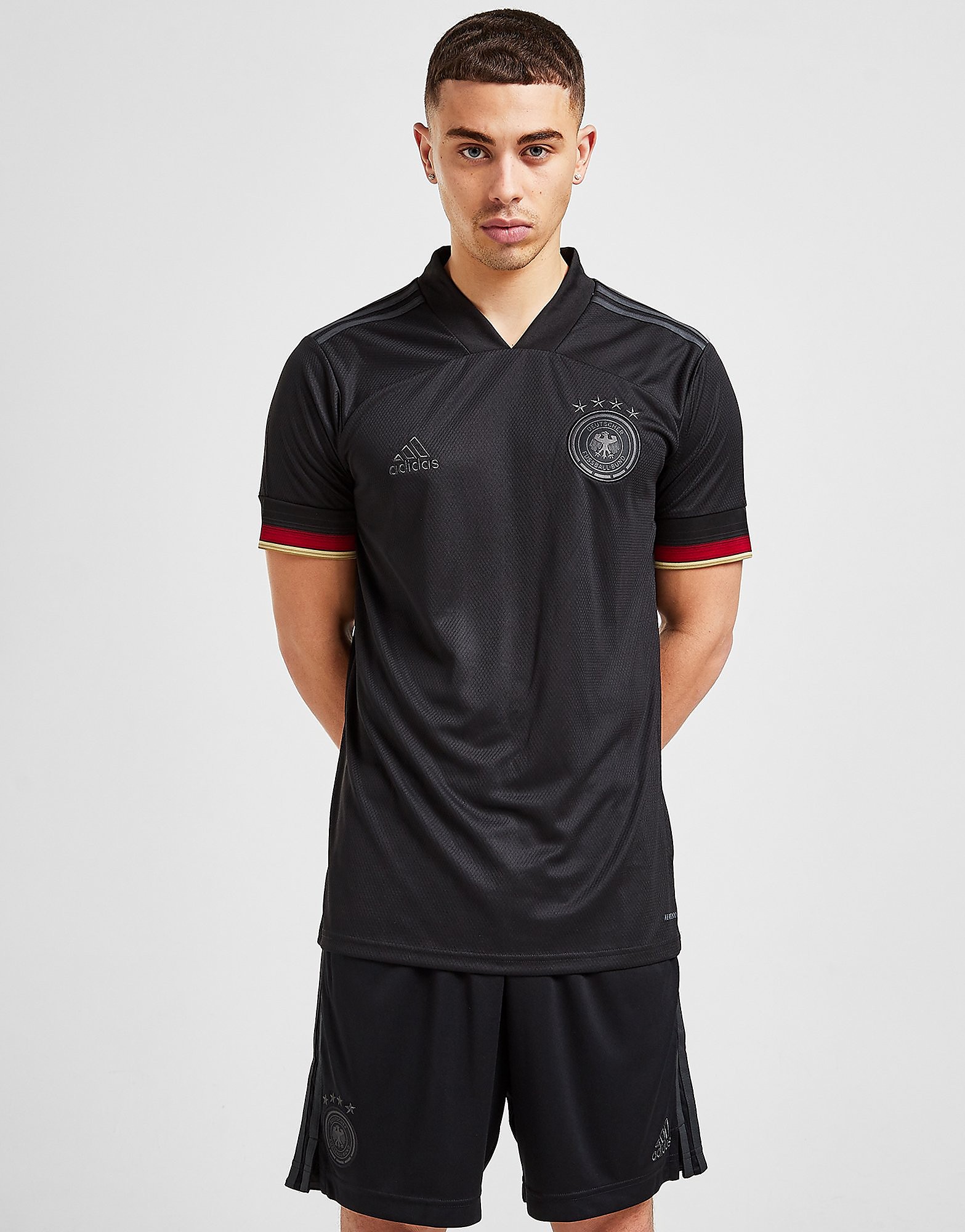 adidas Germany 2020/21 Away Shorts - Black - Mens, Black