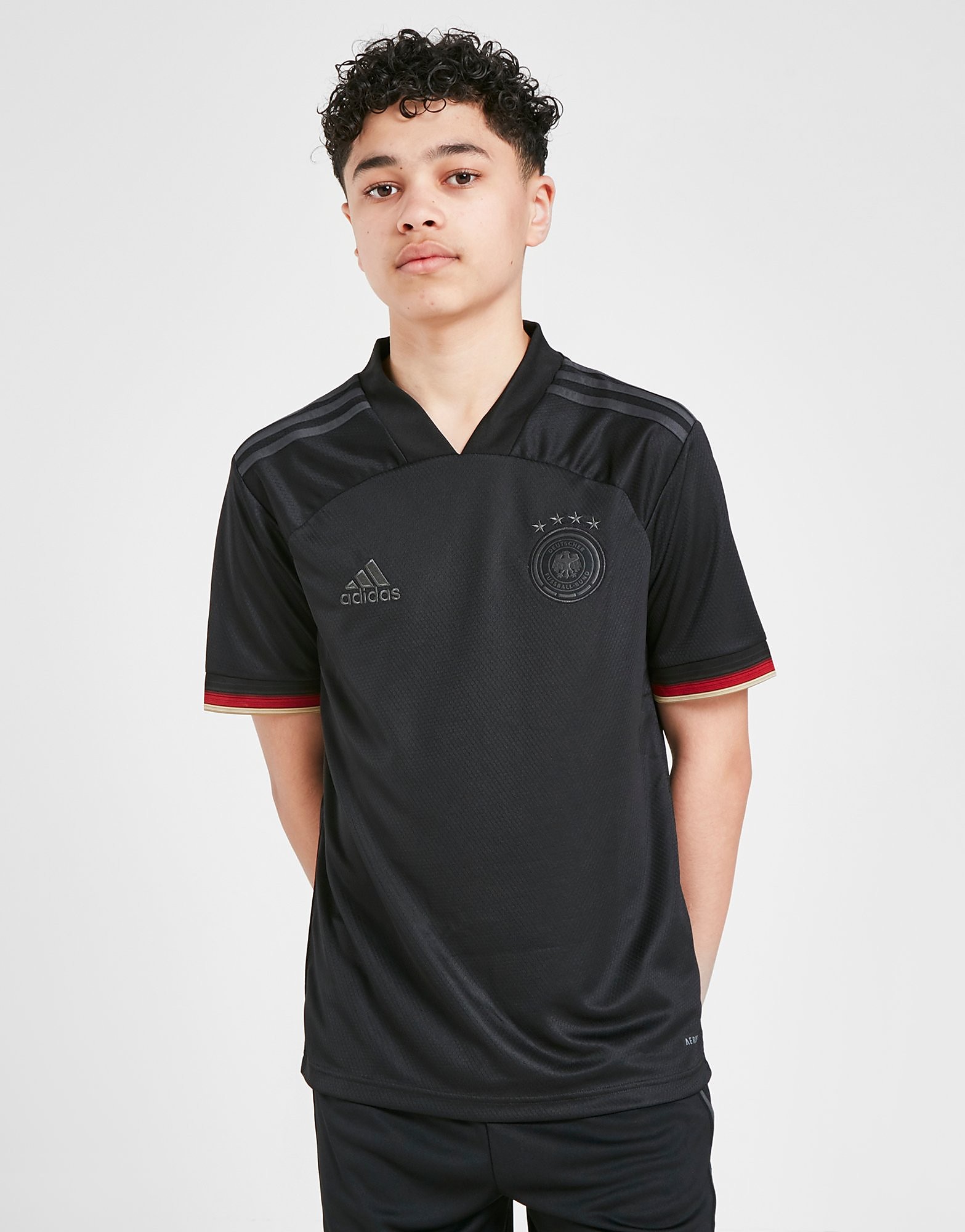 

adidas Germany 2020/21 Away Shirt Junior - Black - Kids, Black