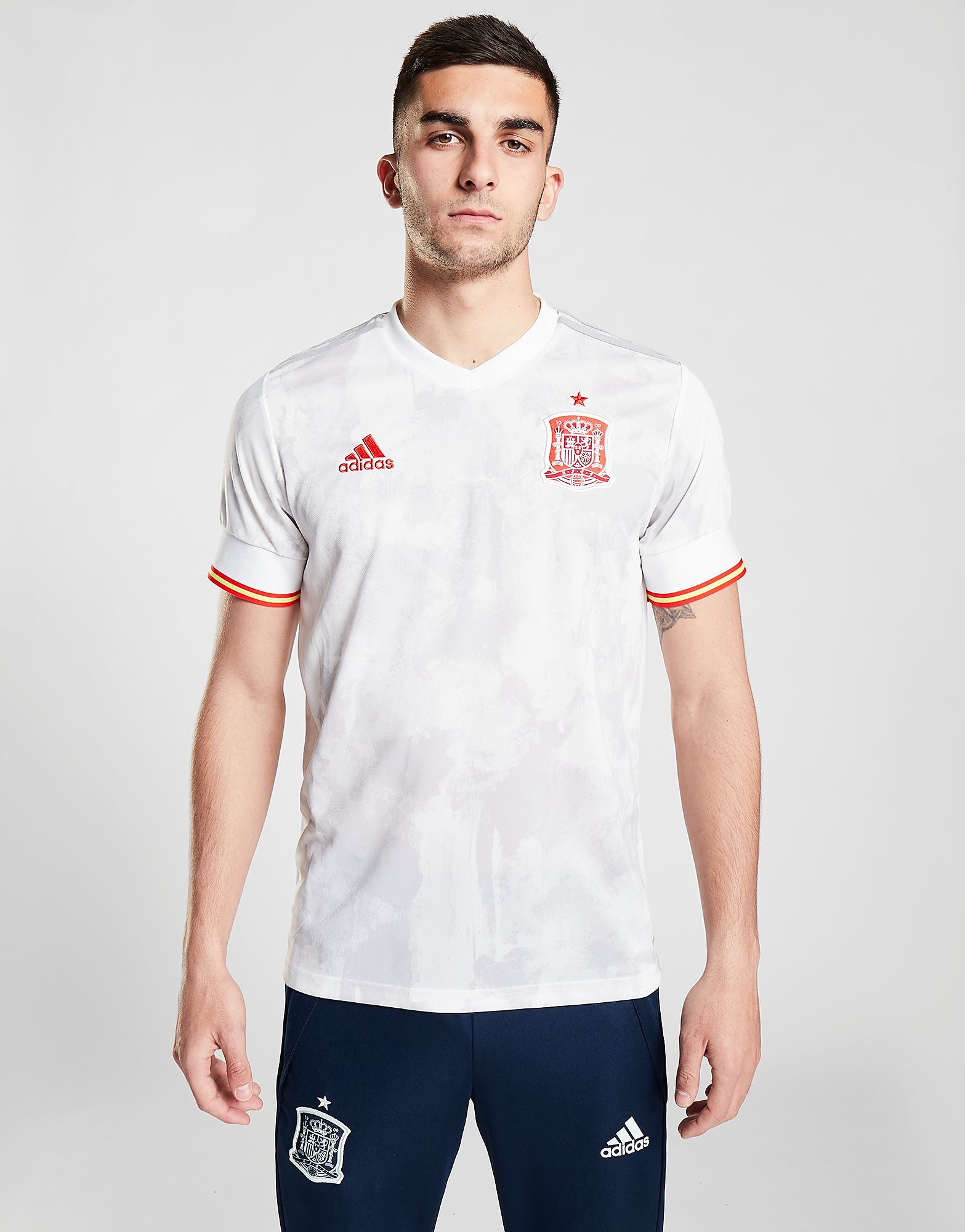

adidas Spain 2020/21 Away Shirt - White - Mens, White