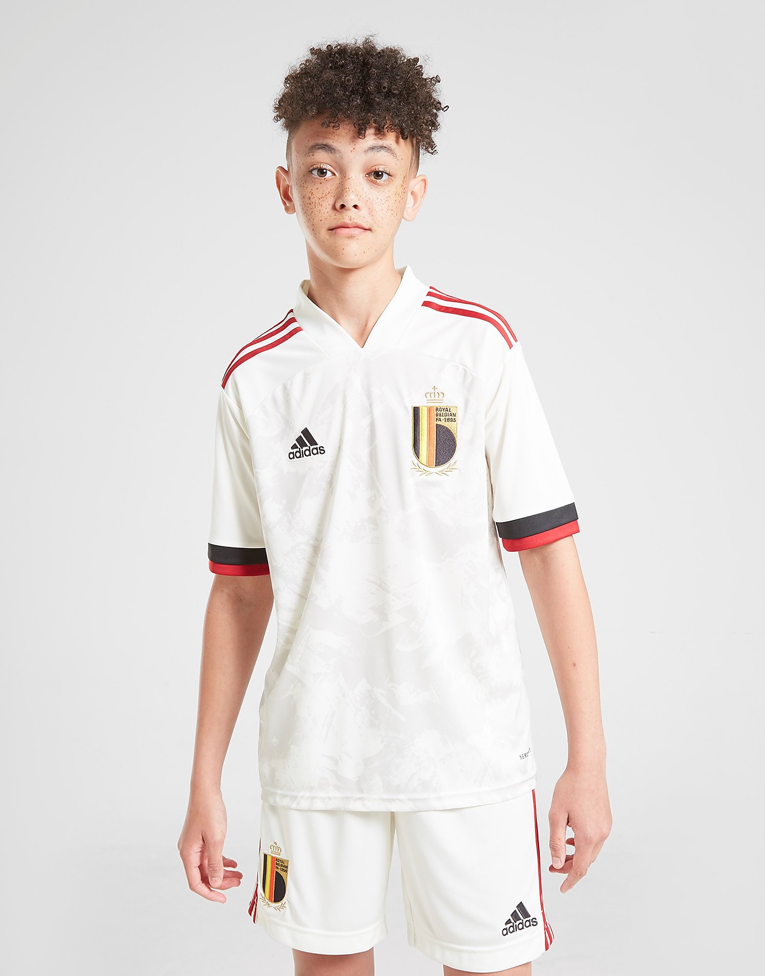 

adidas Belgium 2020 Away Shorts Junior - Off White - Kids, Off White