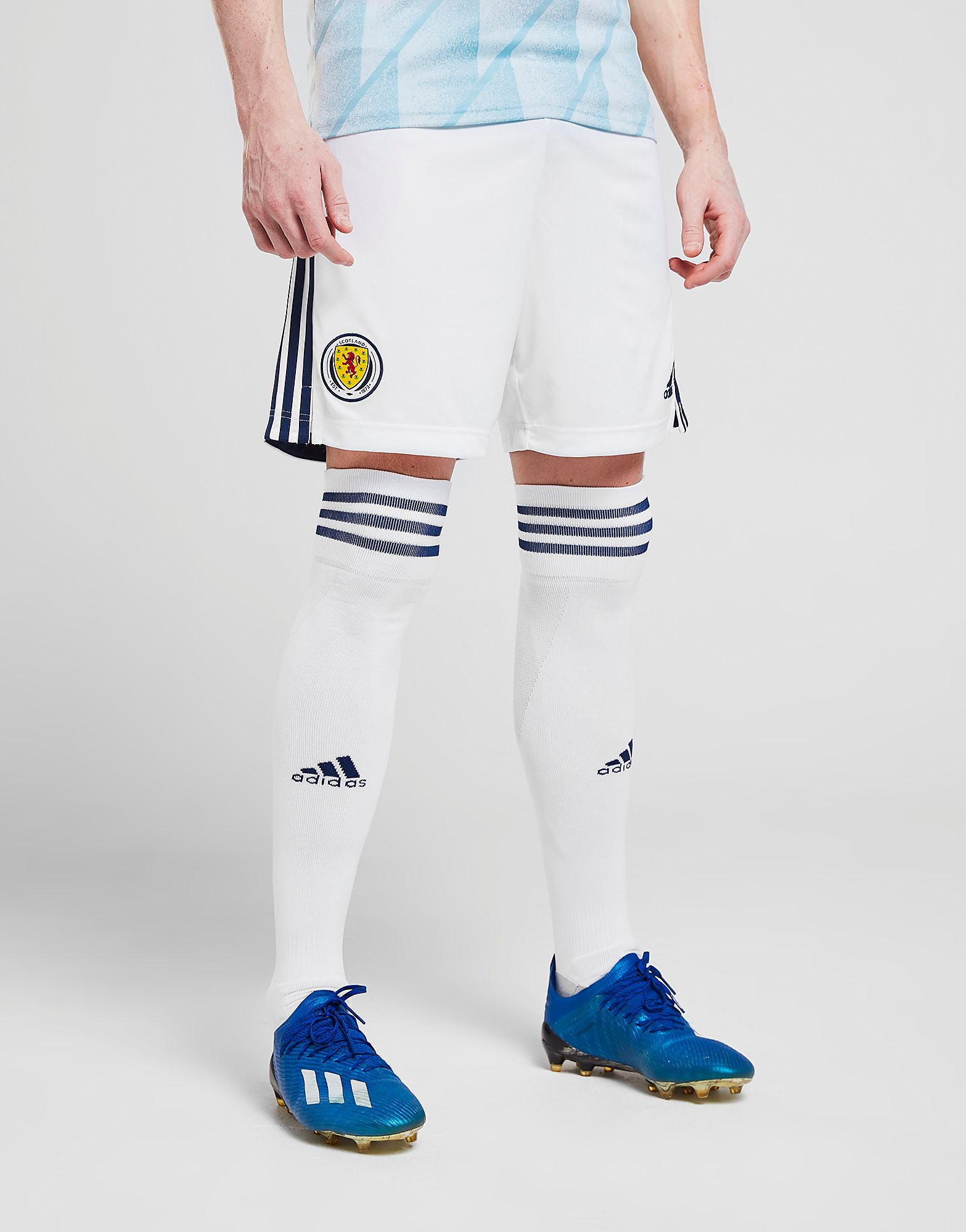 

adidas Scotland 2020 Away Shorts - White - Mens, White