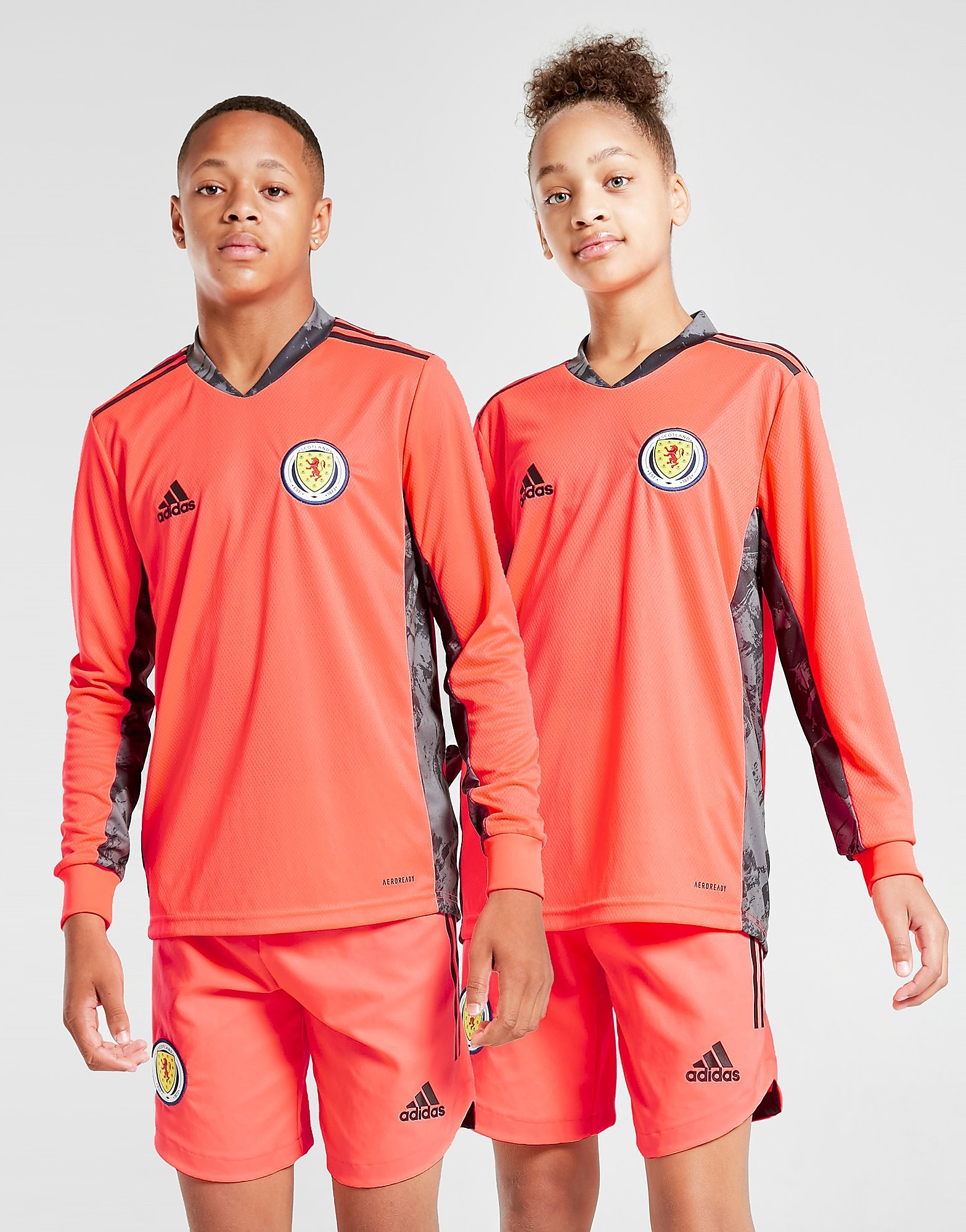 

adidas Scotland FA 2020 Away Goalkeeper Shirt Junior - Red - Kids, Red