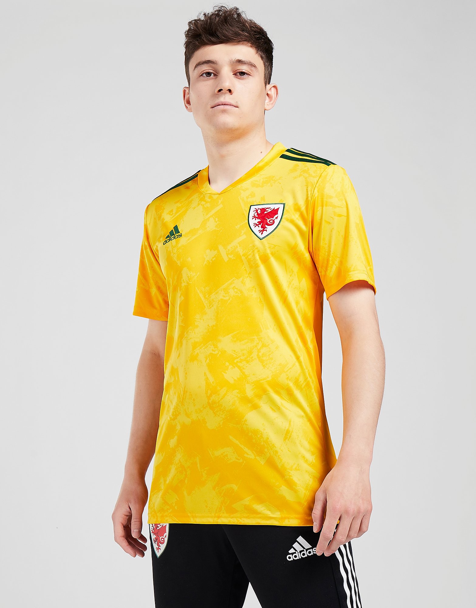 

adidas Wales 2020 Away Shirt - Yellow - Mens, Yellow