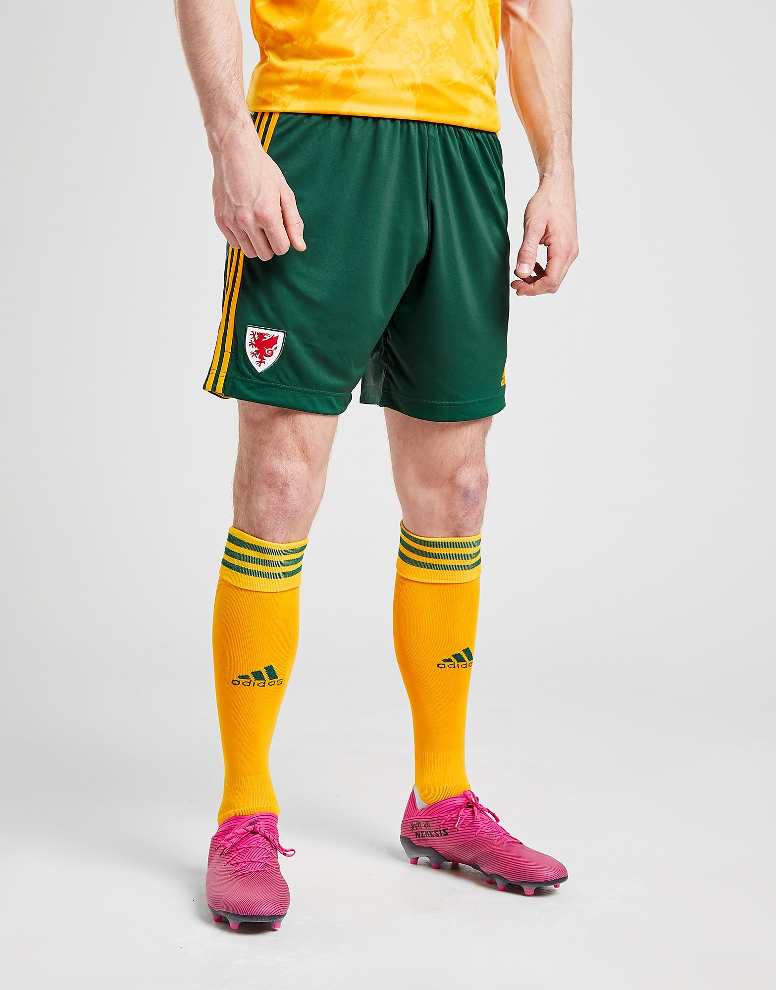 

adidas Wales 2020 Away Shorts - Green - Mens, Green