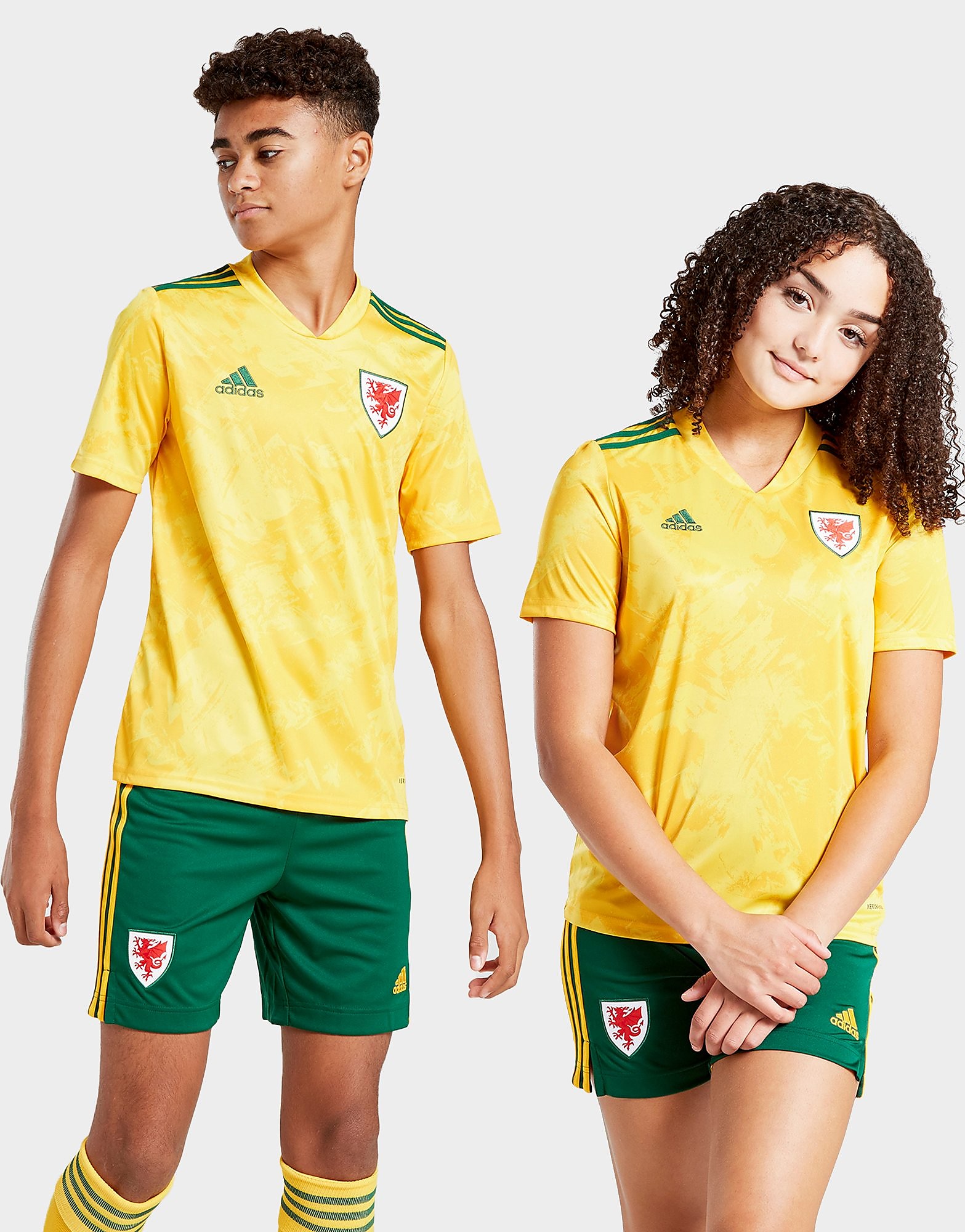 

adidas Wales 2020 Away Shirt Junior - Yellow - Kids, Yellow