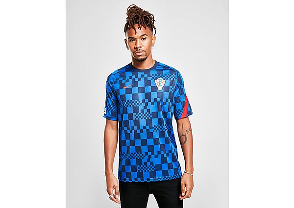 Nike Maillot Avant-Match Croatie Homme - Bright Blue/University Red/University Red, Bright Blue/Univ