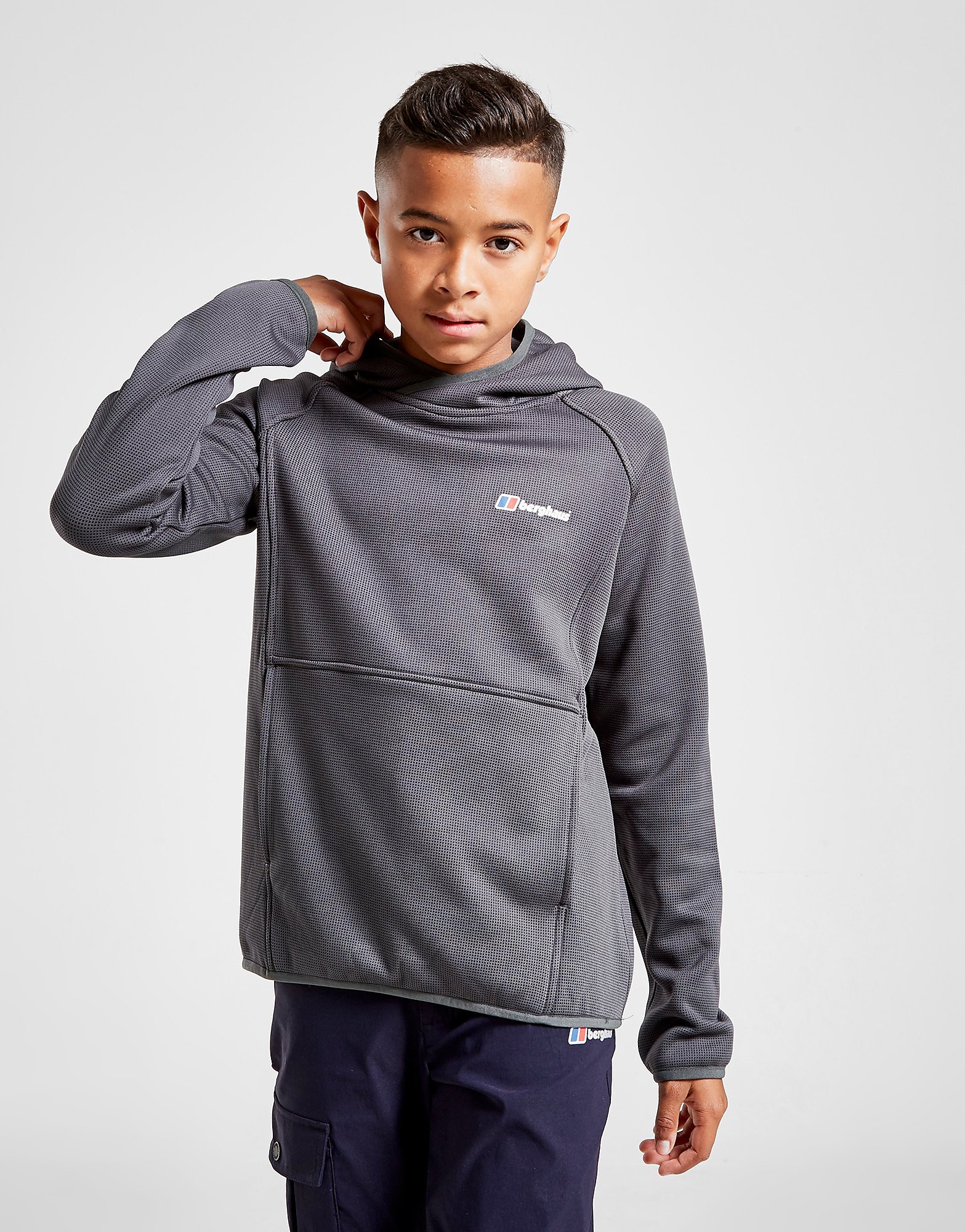 

Berghaus Logo Hoodie Junior - Grey/NVY - Kids, Grey/NVY