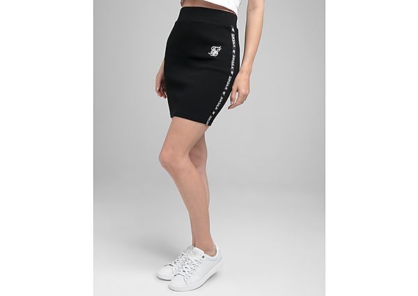 SikSilk Jupe Rib Tape Femme - Black, Black