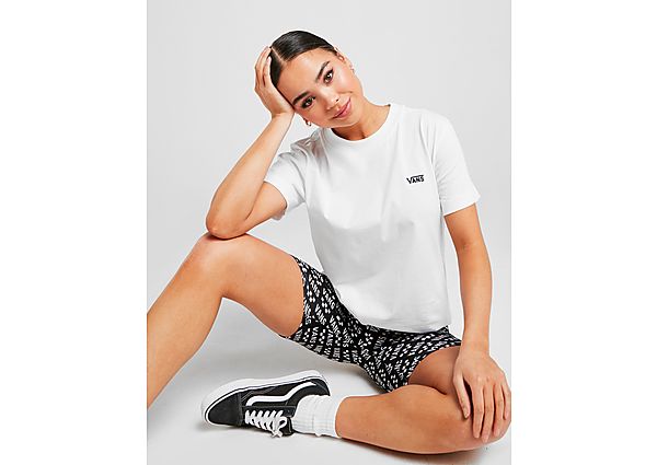 Vans T-shirt Core Small Logo Femme - White, White