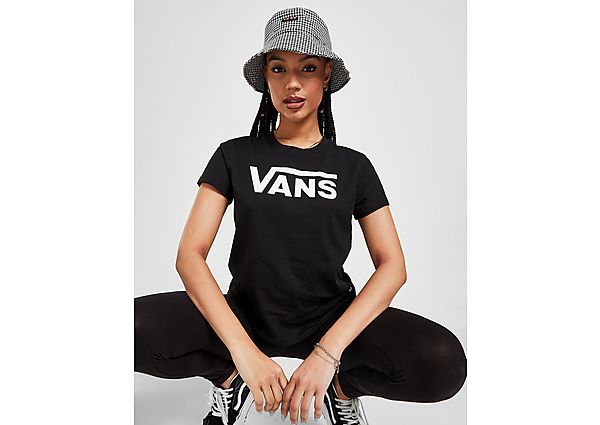 Vans T-shirt Flying V Logo Femme - Black/White, Black/White