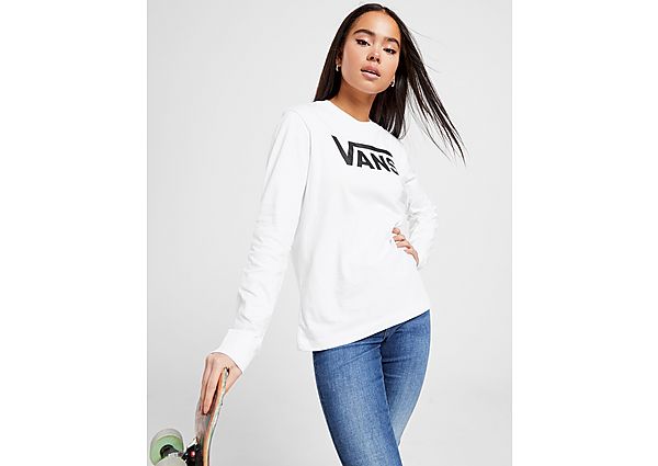 Vans T-shirt Flying V Manches Longues Femme - White, White