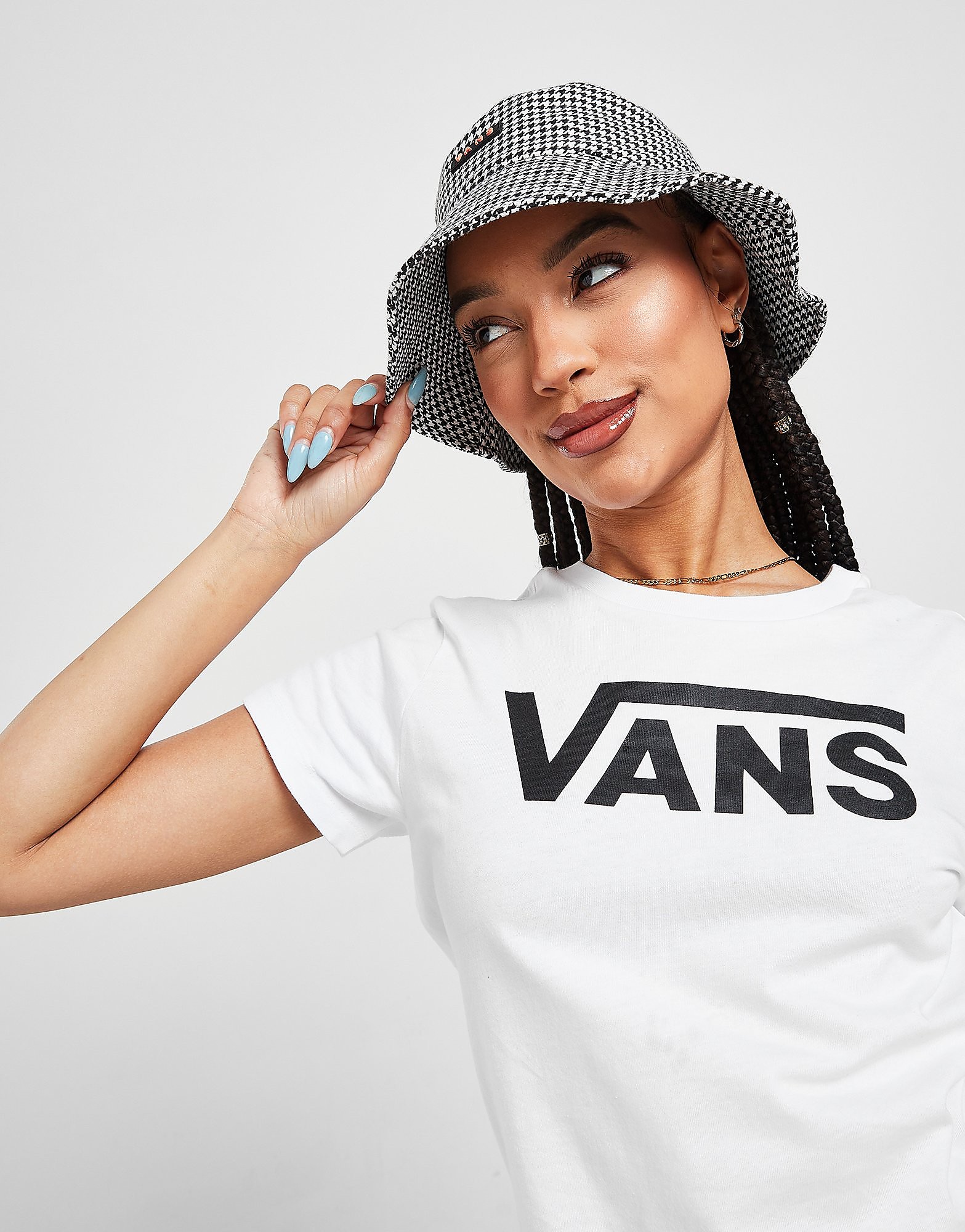 

Vans Flying V Logo T-Shirt - White - Womens, White